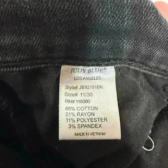 Judy Blue Jeans 11/30 Skinny Fit Buffalo Patch Distressed - Picture 7 of 10